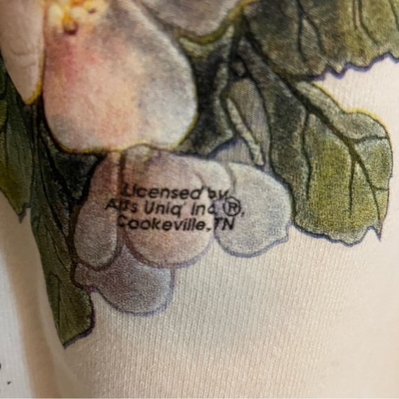 🎀 MFG Air Waves Vintage Off White Bird Graphic Sweatshirt, Size L - Picture 6 of 7